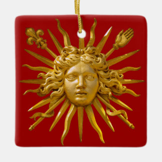 Symbol för Louis XIV Solkungen Julgransprydnad Keramik