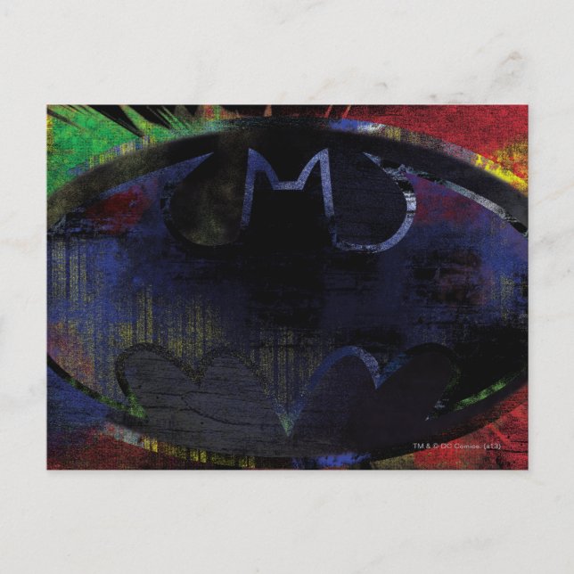 Symbol för målat Fladdermus Vykort (Framsida)