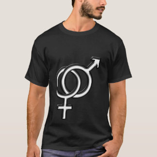 Symbol för man och kvinna tee shirt