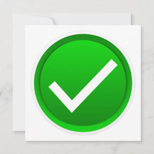 Symbol för markering av grönt inbjudningar