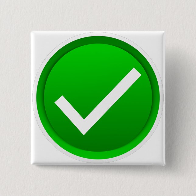 Symbol för markering av grönt knapp (Framsida)