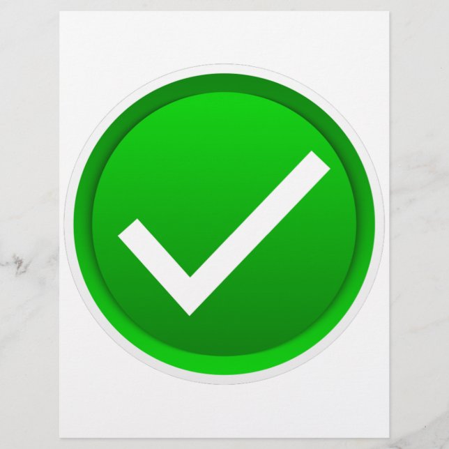 Symbol för markering av grönt reklamblad (Framsidan)