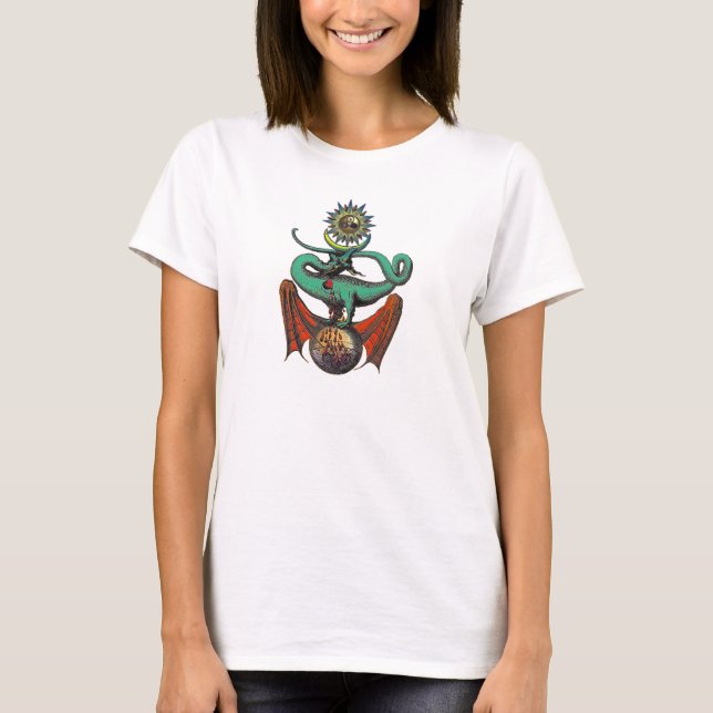 Symbol för medeleval dragon t-shirt (Framsida)
