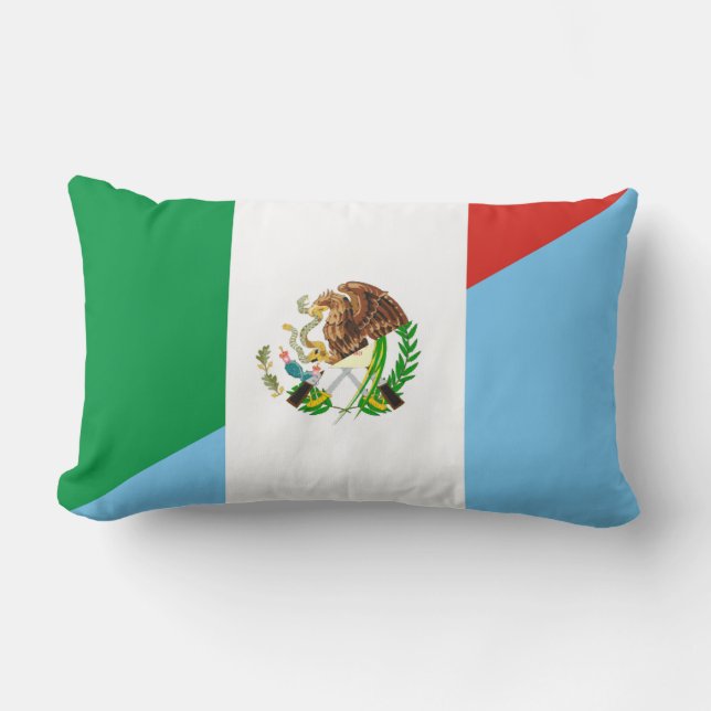 symbol för mexico guatemala halvt flaggaland lumbarkudde (Framsida)
