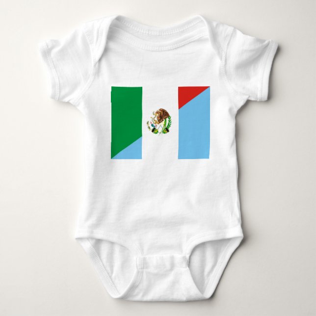 symbol för mexico guatemala halvt flaggaland t shirt (Framsida)