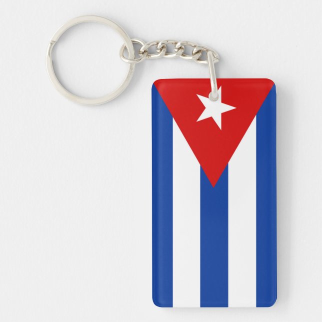 symbol för nation för cuba landflagga nyckelring (Framsidan)