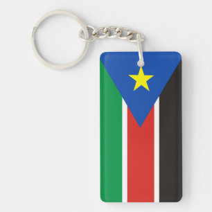 symbol för nation för flagga för södra sudan l nyckelring