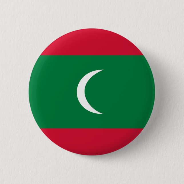 symbol för nation för maldives landflagga knapp (Framsida)