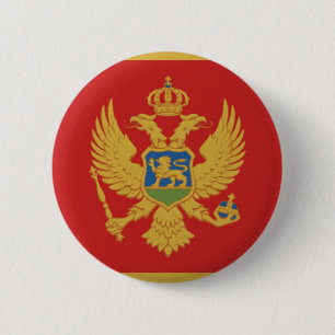 Symbol för nation för Montenegro landflagga Knapp