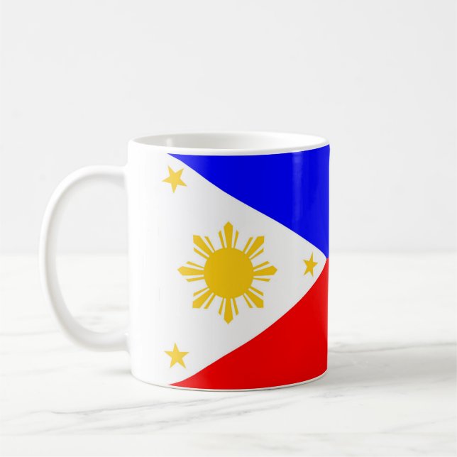 Symbol för nation för Philippines landflagga Kaffemugg (Vänster)