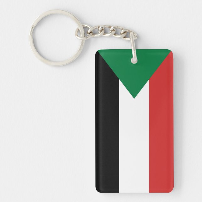 symbol för nation för sudan landflagga nyckelring (Framsidan)
