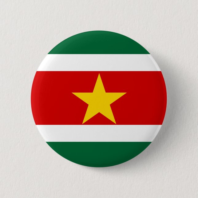 symbol för nation för suriname surinam landflagga knapp (Framsida)