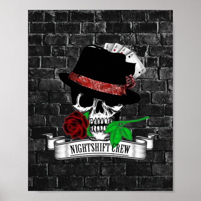 Symbol för nattskift poster (Framsidan)