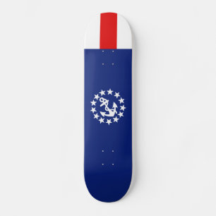 Symbol för Nautisk amerikansk Yacht Flagga Mini Skateboard Bräda 18,5 Cm