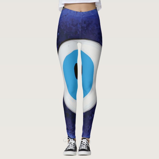 Symbol för Nazar ont ögaskydd Leggings (Framsida)