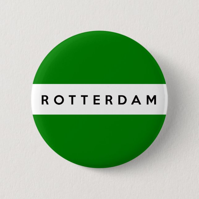 symbol för Nederländerna för rotterdam stadsflagga Knapp (Framsida)