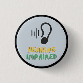 symbol för nedsatt hörsel knapp