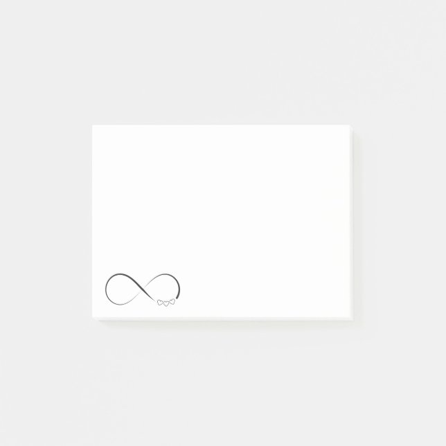 Symbol för oändliga hjärtan post-it block (Framsida)