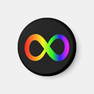 Symbol för oändlighet av neurodiversitet magnet