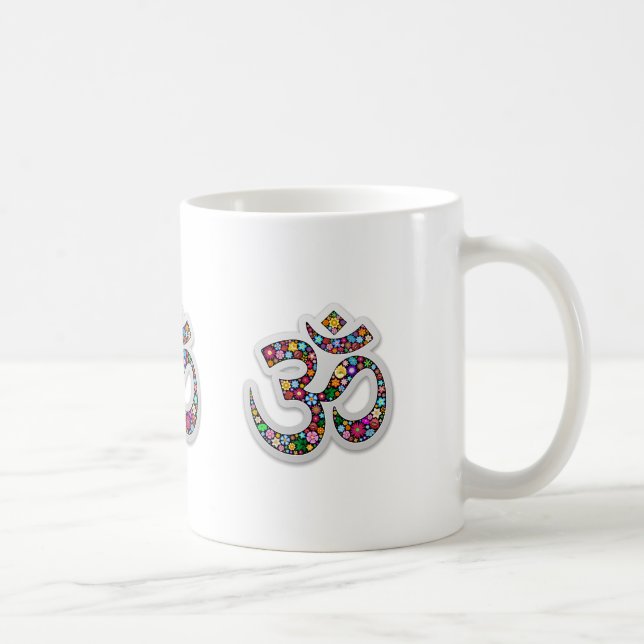 Symbol för Om-ohmAum Namaste Yoga Kaffemugg (Höger)