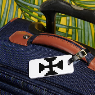 Symbol för Pixel Art Black Kor Bagagebricka