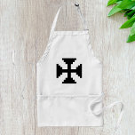 Symbol för Pixel Art Black Kor Förkläde<br><div class="desc">Cook eller hantverk i stil med den här plattan med en svart pixel kor inspirerad av klassisk 8-bitars grafik. Underbaren för spelare och älskare för digitalkonst är en roligt och ett funktionellt val för köks-,  verkstads- eller kreativ-projekt.</div>