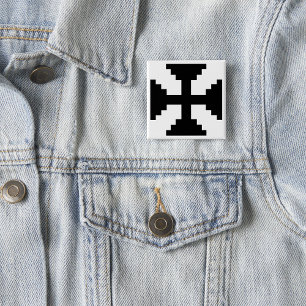 Symbol för Pixel Art Black Kor Knapp
