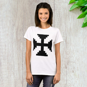 Symbol för Pixel Art Black Kor T Shirt