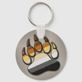 Symbol för Pridet Flagga Färgad Tass Nyckelring