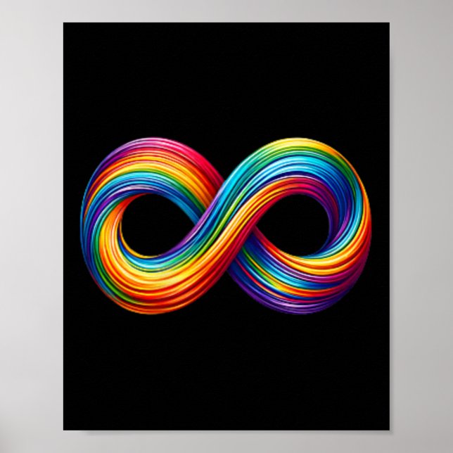 Symbol för regnbågssymbol för neurodiversitet poster (Framsidan)