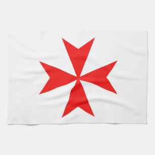 symbol för religion för malta templar riddareRö Kökshandduk