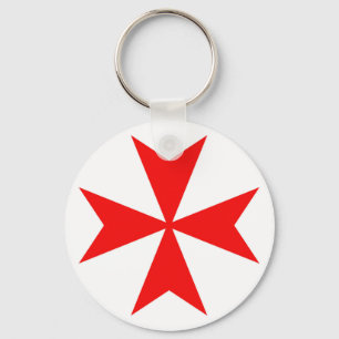 symbol för religion för malta templar riddareRö Nyckelring