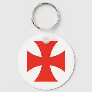 symbol för religion för malta templar riddareRö Nyckelring