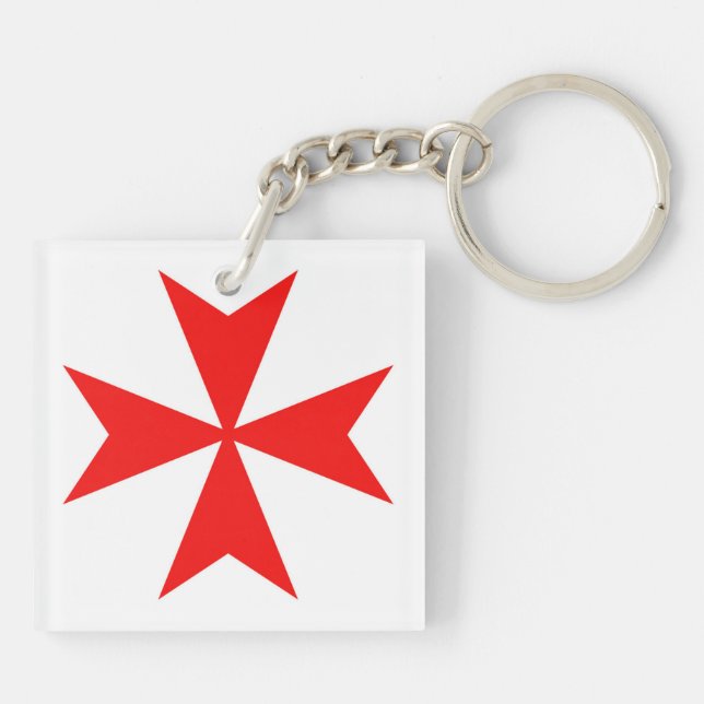 symbol för religion för malta templar riddareRöda (Baksidan)