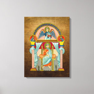 Symbol för religiösa för St Matthew 6eårhundra Canvastryck