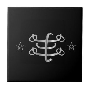Symbol för Ringstone symbolBahai religiösa Kakelplatta