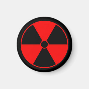 Symbol för röd strålning magnet