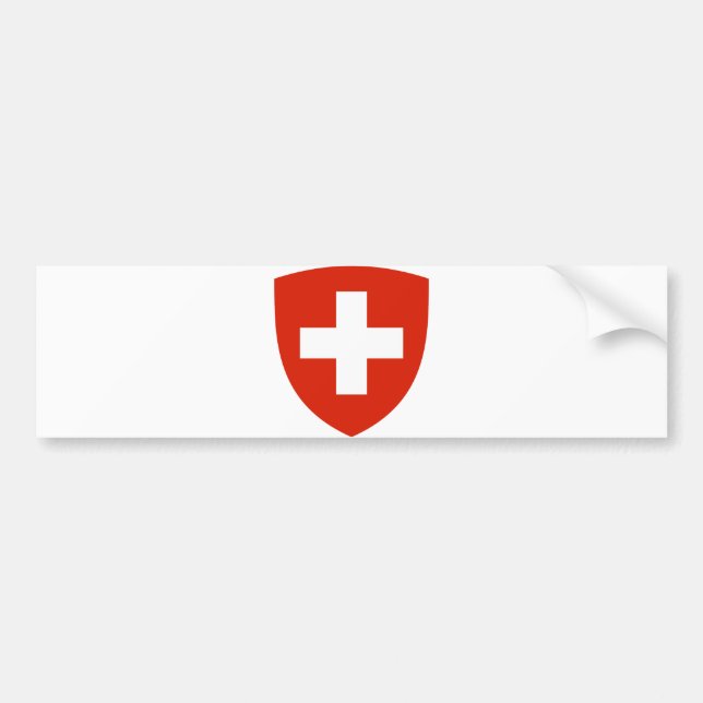 Symbol för Schweitz officiellt vapensköldheraldik Bildekal (Framsidan)