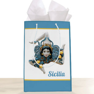 Symbol för Sicilien Trinacria Medusa Siciliansk