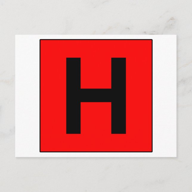 Symbol för sjukhusskylt för medicinska Doktor Vykort (Framsida)