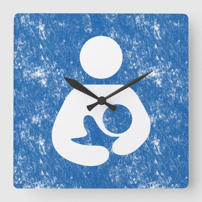 Symbol för sjuksköterska fyrkantig klocka (Framsida)