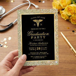 Symbol för sjuksköterskeskola Studentfest Inbjudningar