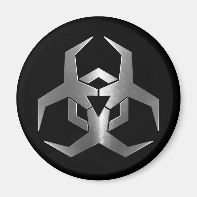  symbol för skadlig kod magnet (Framsidan)