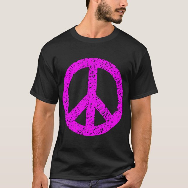 Symbol för skript fred - Magenta T-shirt (Framsida)