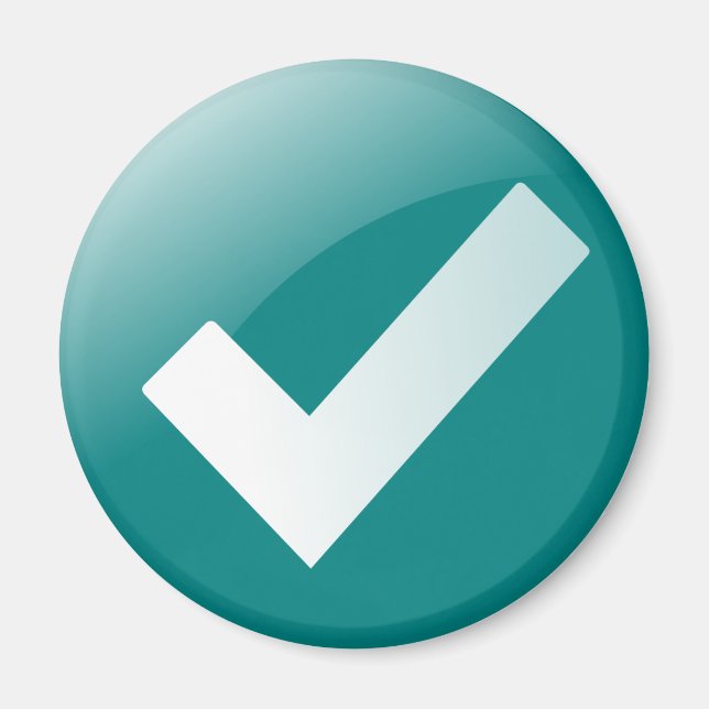 Symbol för Skrivan Markera grönt Magnet (Framsidan)