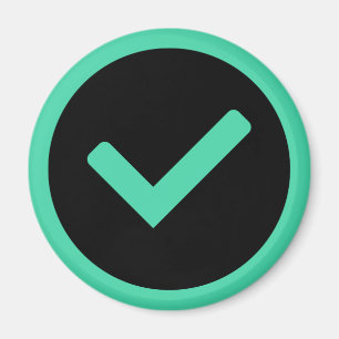 Symbol för Skrivan Markera grönt Magnet