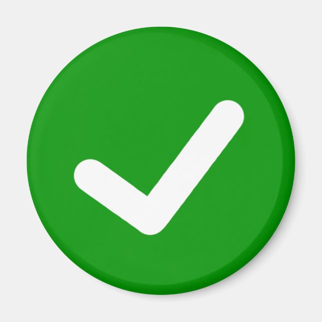 Symbol för Skrivan Markera grönt Magnet (Framsidan)