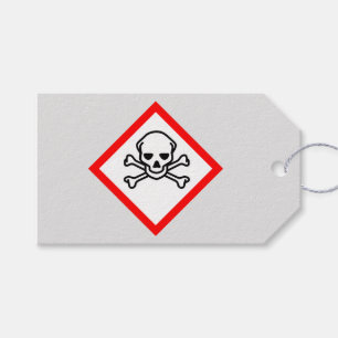 symbol för Skull och korsben Presentetikett