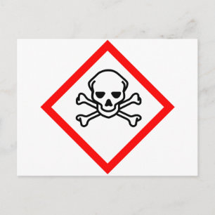 symbol för Skull och korsben Vykort