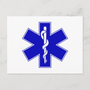 Symbol för Star of Life Vykort